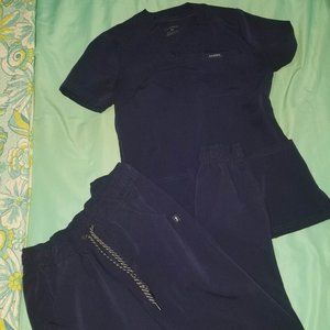 XS Jannuu Women's Essential 5-Pocket Jogger and Relaxed 3-Pocket Top